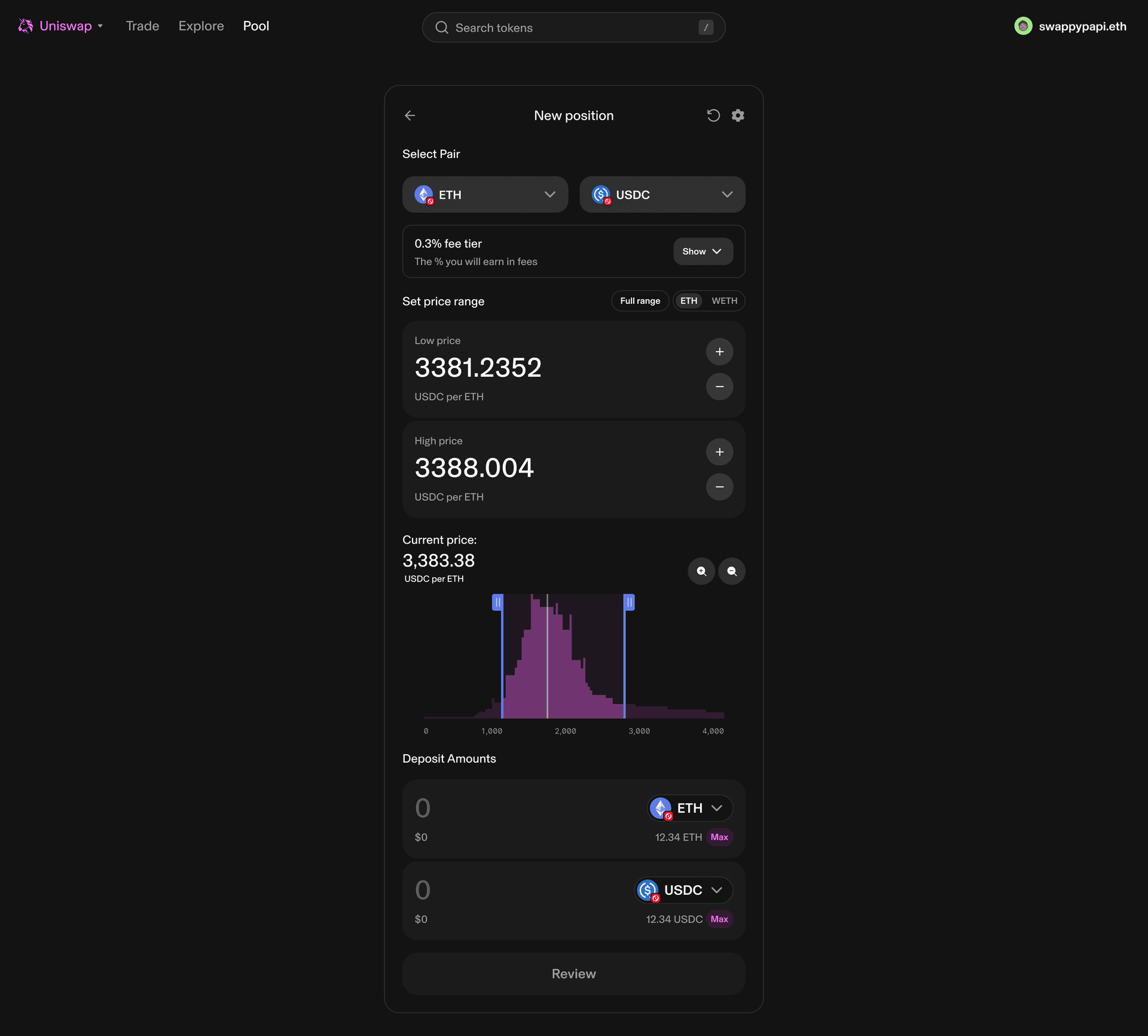 Create position page before redesign