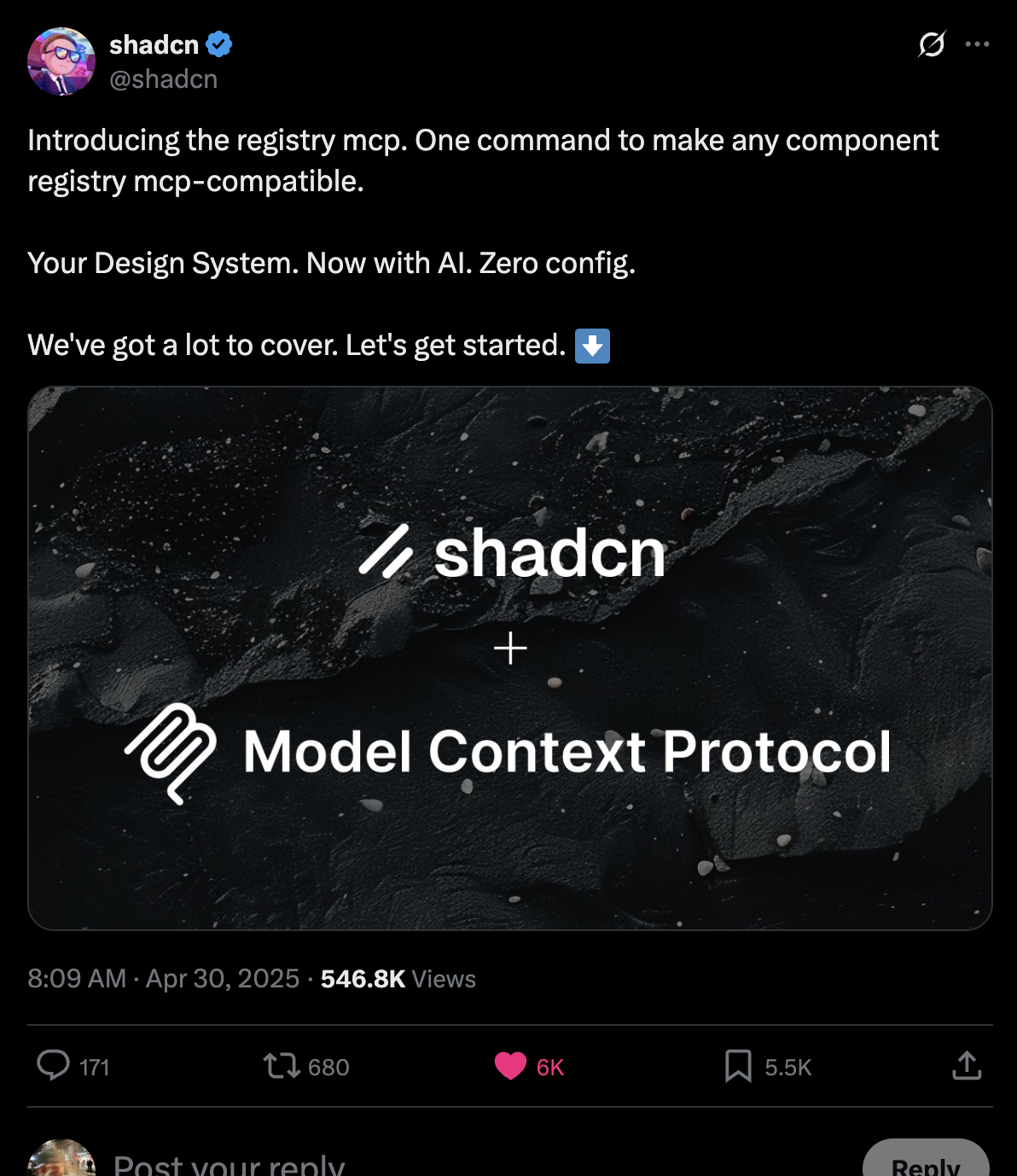 Shadcn Tweet